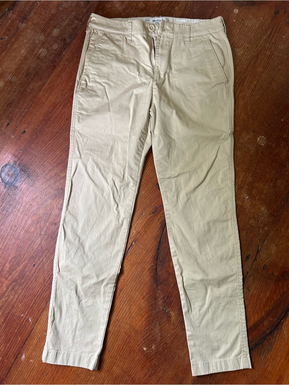 Men's Slim Khaki Hollister Pants - 28/30
